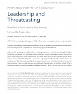 Cover of Leadership and Threatcasting interview